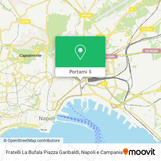 Mappa Fratelli La Bufala Piazza Garibaldi