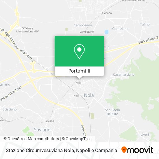 Mappa Stazione Circumvesuviana Nola