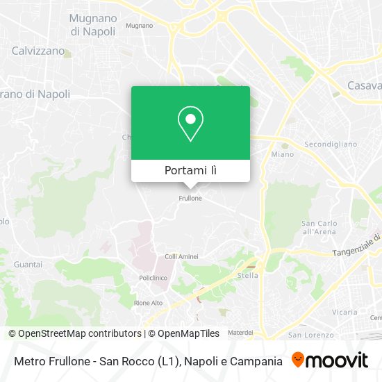 Mappa Metro Frullone - San Rocco (L1)