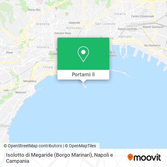 Mappa Isolotto di Megaride (Borgo Marinari)