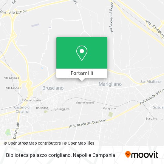 Mappa Biblioteca palazzo corigliano
