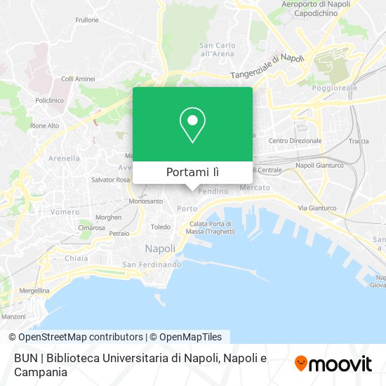 Mappa BUN | Biblioteca Universitaria di Napoli