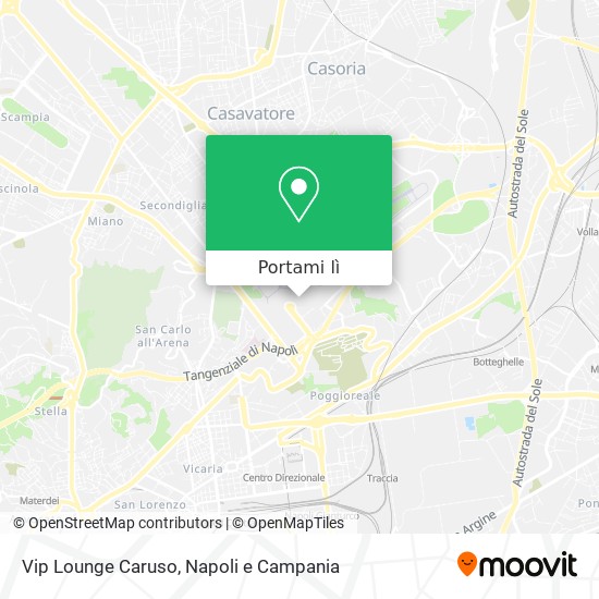 Mappa Vip Lounge Caruso