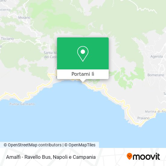 Mappa Amalfi - Ravello Bus