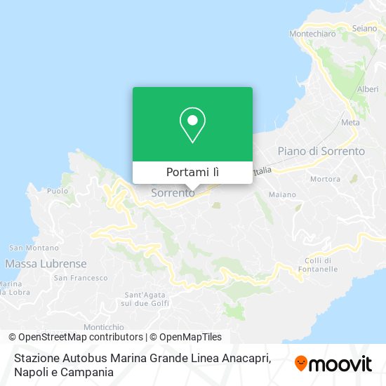 Mappa Stazione Autobus Marina Grande Linea Anacapri