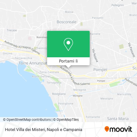 Mappa Hotel Villa dei Misteri