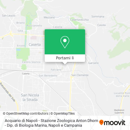Mappa Acquario di Napoli - Stazione Zoologica Anton Dhorn - Dip. di Biologia Marina