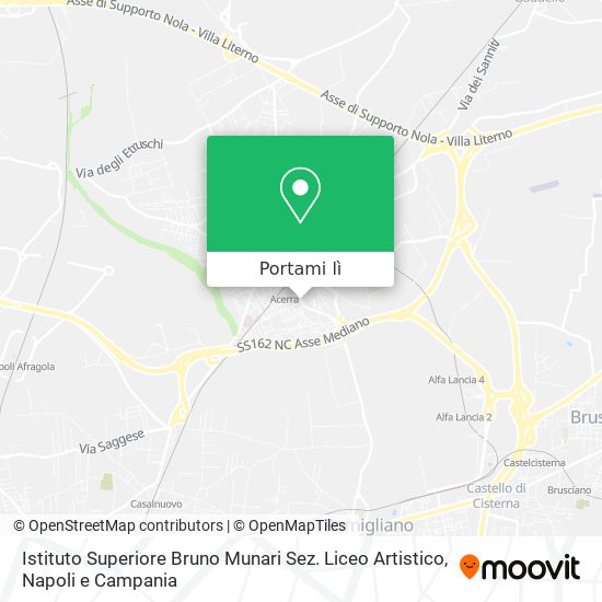 Mappa Istituto Superiore  Bruno Munari  Sez. Liceo Artistico