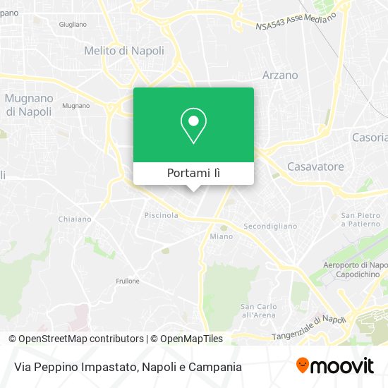 Mappa Via Peppino Impastato