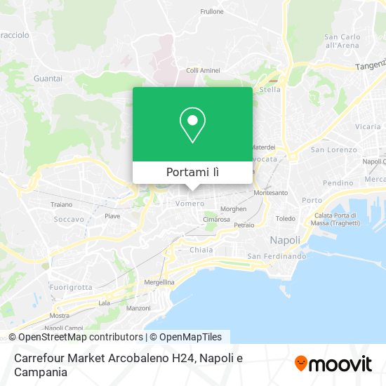 Mappa Carrefour Market Arcobaleno H24