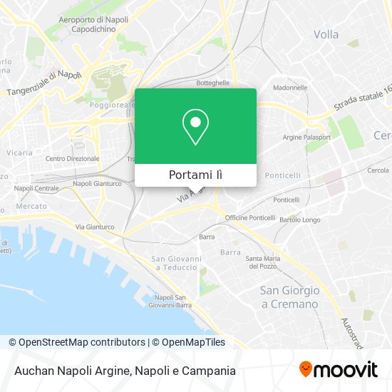 Mappa Auchan Napoli Argine