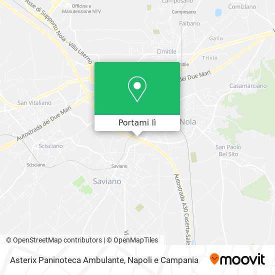 Mappa Asterix Paninoteca Ambulante