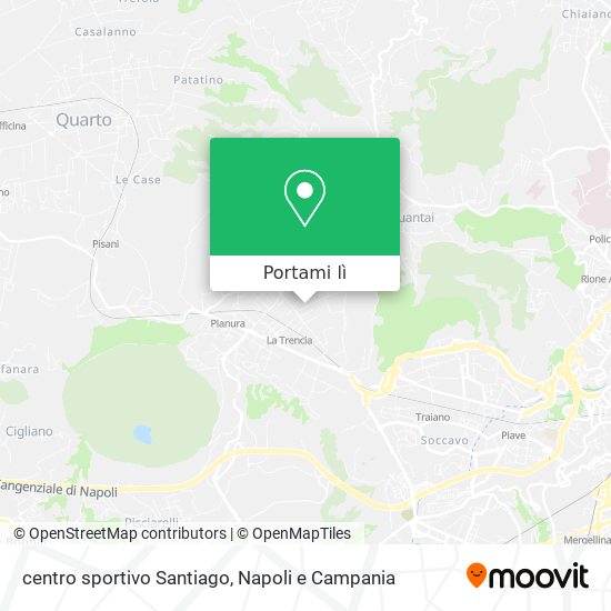 Mappa centro sportivo Santiago