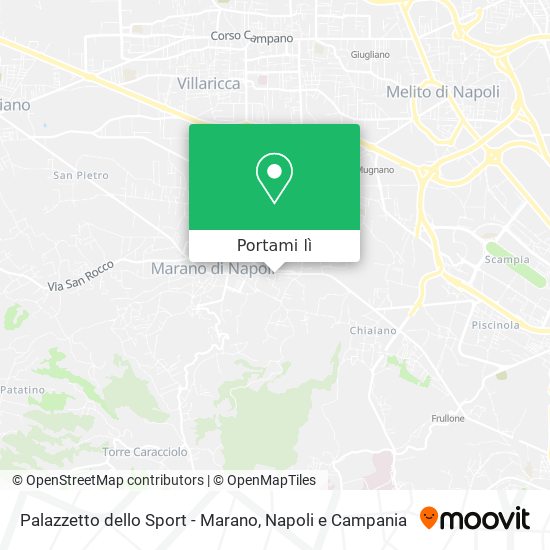 Mappa Palazzetto dello Sport - Marano