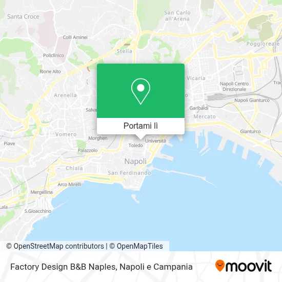 Mappa Factory Design B&B Naples