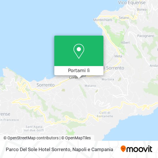 Mappa Parco Del Sole Hotel Sorrento