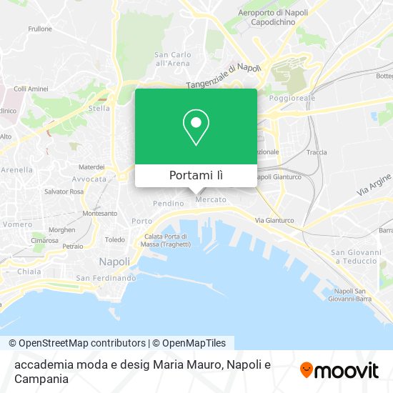 Mappa accademia moda e desig Maria Mauro