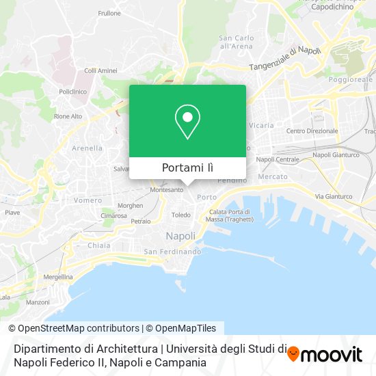 Mappa Dipartimento di Architettura | Università degli Studi di Napoli Federico II