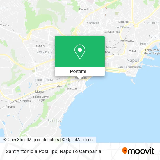 Mappa Sant'Antonio a Posillipo