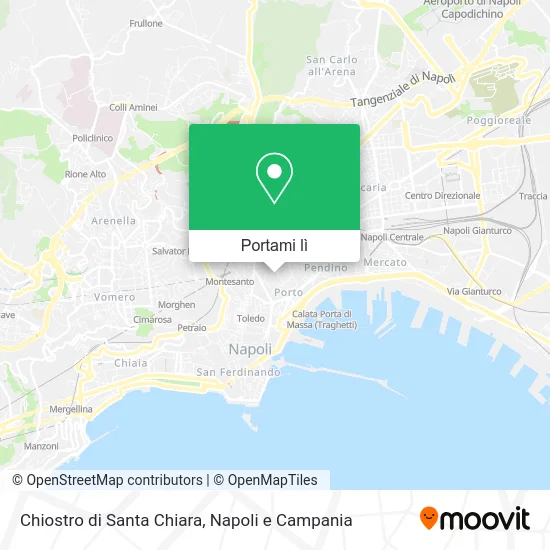 Mappa Chiostro di Santa Chiara