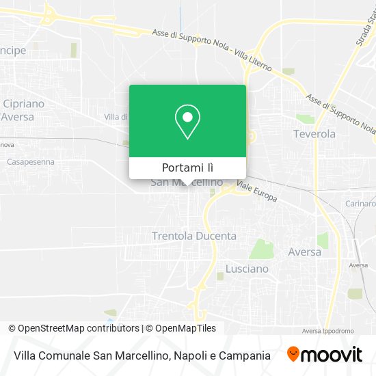 Mappa Villa Comunale San Marcellino