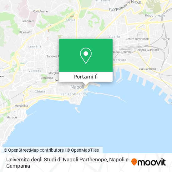 Mappa Università degli Studi di Napoli  Parthenope