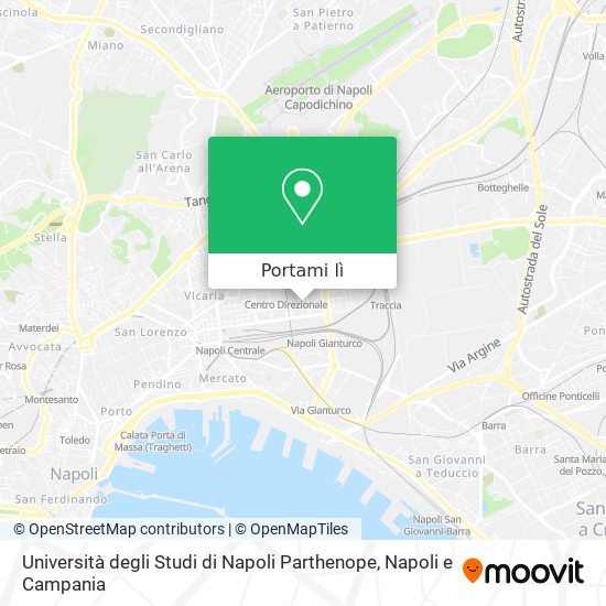 Mappa Università degli Studi di Napoli  Parthenope
