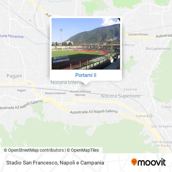 Mappa Stadio San Francesco