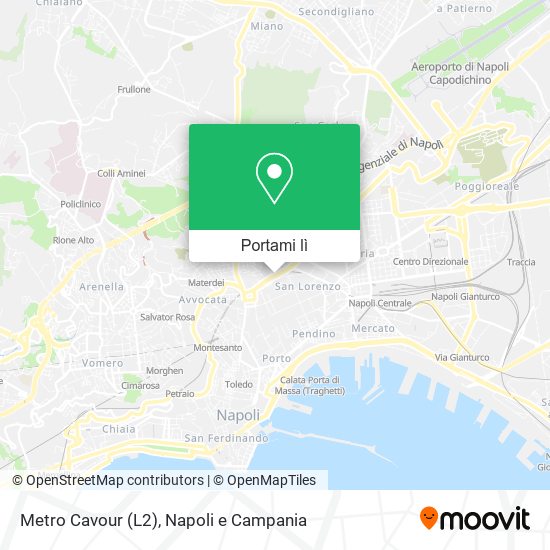 Mappa Metro Cavour (L2)