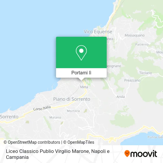 Mappa Liceo Classico Publio Virgilio Marone