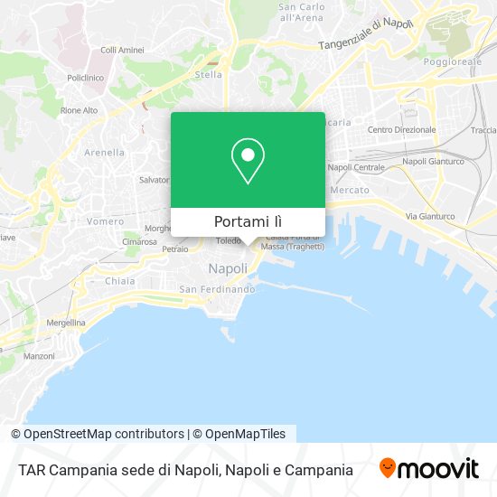 Mappa TAR Campania sede di Napoli