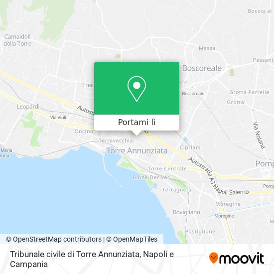 Mappa Tribunale civile di Torre Annunziata