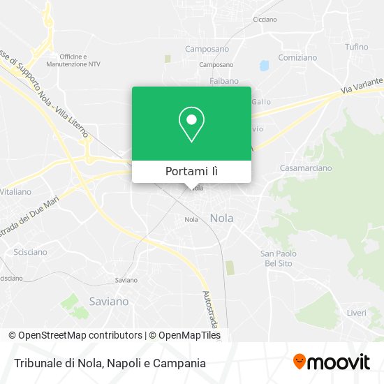 Mappa Tribunale di Nola
