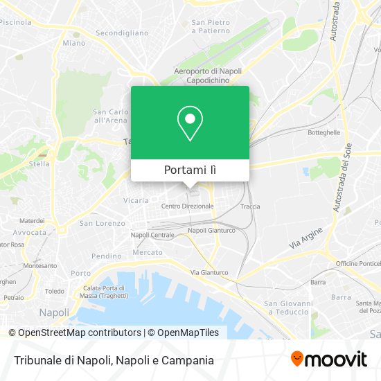 Mappa Tribunale di Napoli