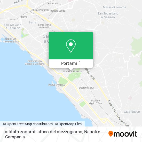 Mappa istituto zooprofilattico del mezzogiorno