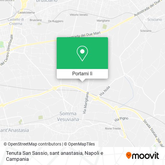 Mappa Tenuta San Sassio, sant anastasia