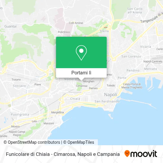 Mappa Funicolare di Chiaia - Cimarosa