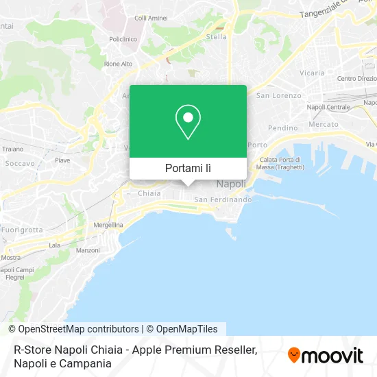Mappa R-Store Napoli Chiaia - Apple Premium Reseller