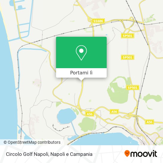 Mappa Circolo Golf Napoli