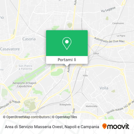 Mappa Area di Servizio Masseria Ovest