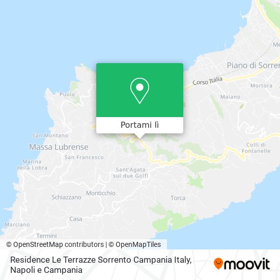 Mappa Residence Le Terrazze Sorrento Campania Italy