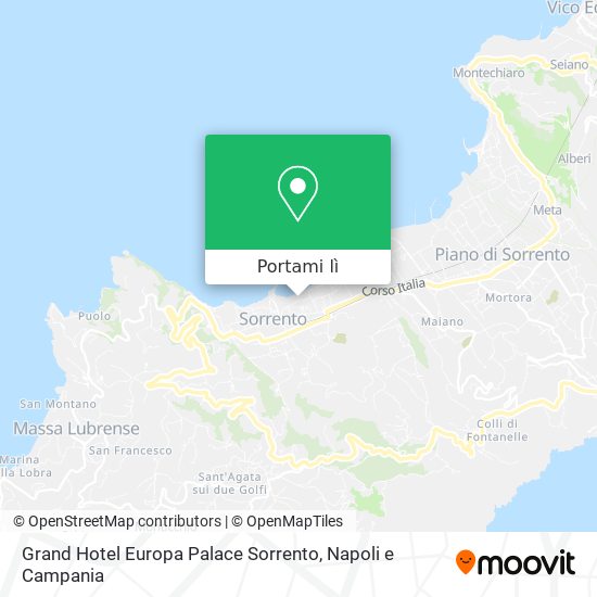 Mappa Grand Hotel Europa Palace Sorrento