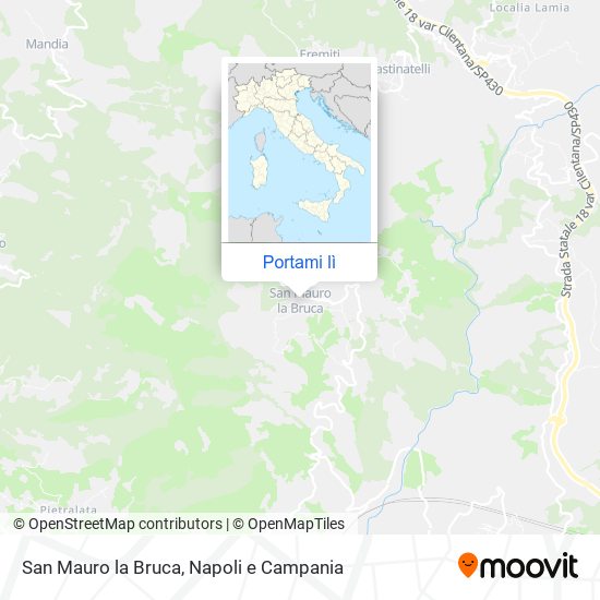 Mappa San Mauro la Bruca