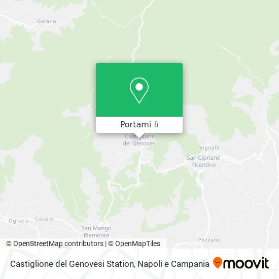 Mappa Castiglione del Genovesi Station
