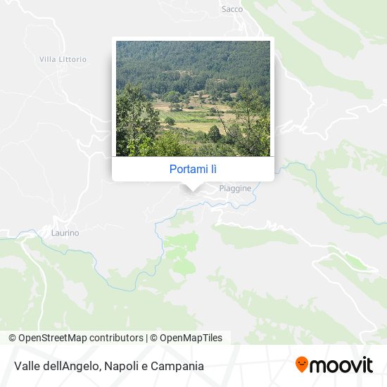 Mappa Valle dellAngelo