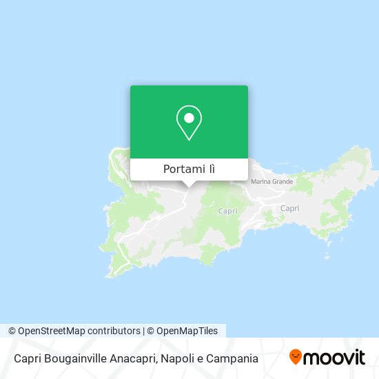 Mappa Capri Bougainville Anacapri