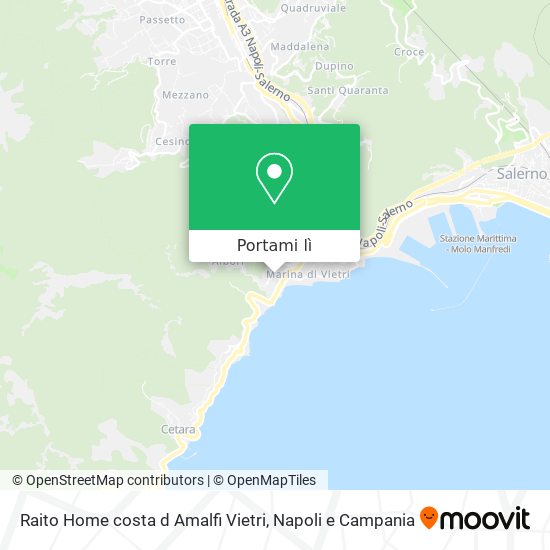 Mappa Raito Home costa d Amalfi Vietri
