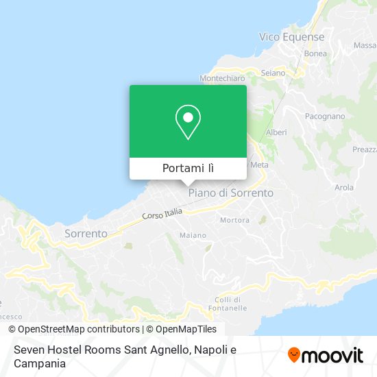 Mappa Seven Hostel Rooms Sant Agnello