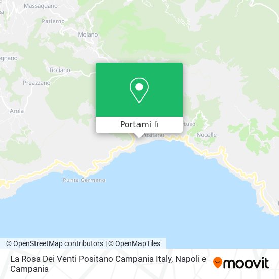 Mappa La Rosa Dei Venti Positano Campania Italy