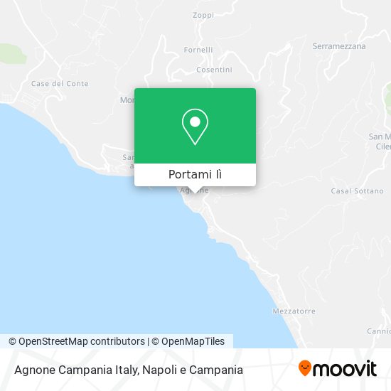 Mappa Agnone Campania Italy